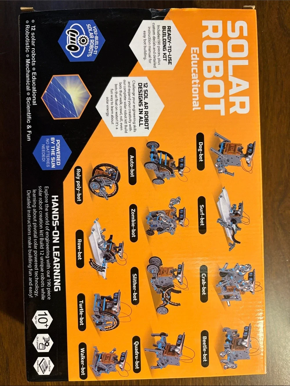 Solar twelve in one Robot Creation Kit (190 pieces)
